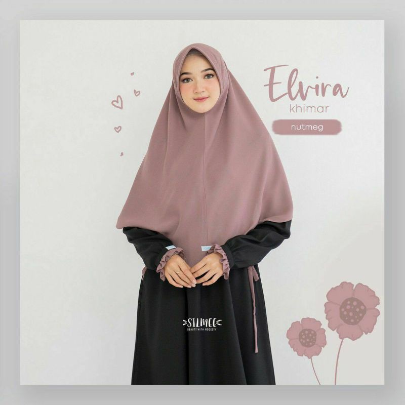 Elvira Khimar by Silmee Indonesia (Khimar Only)