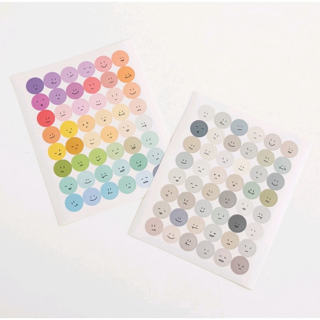 

Smiley Face Stiker Scrapbooking Planner Label Stiker Alat Tulis Sekolah