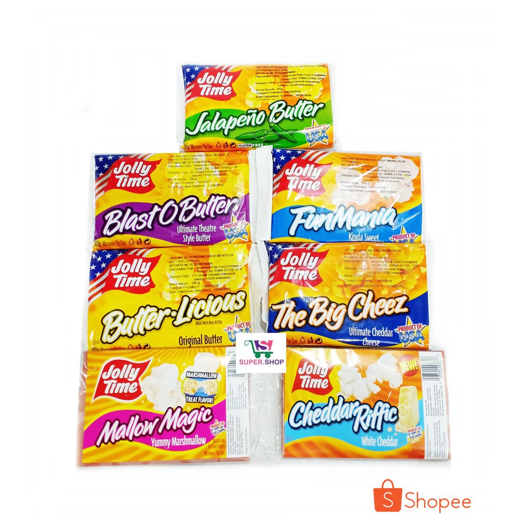 JOLLY TIME USA Popcorn Cheez / Butter / Mallow Magic / Jalapeno / Cheddar