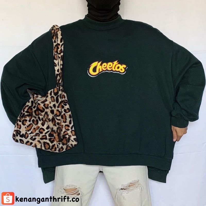 CREWNECK CHEETOS HIJAU OVERSIZE