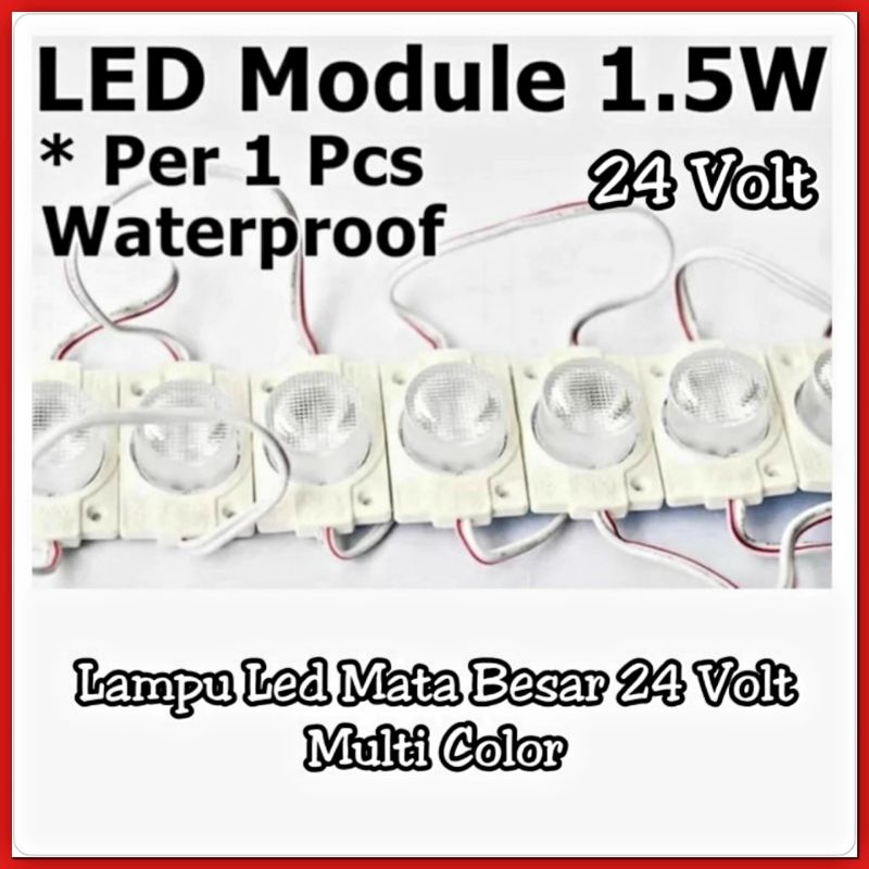 Lampu Led 1 Mata Besar 24 Volt Multi Color