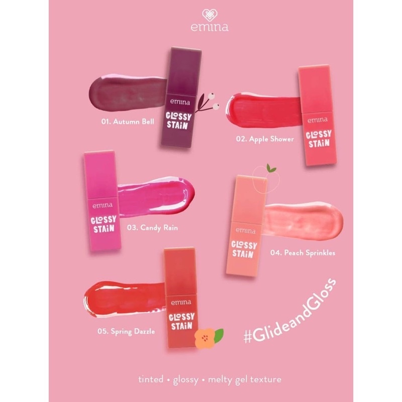 EMINA GLOSSY STAIN SERIES 4VARIAN 3gram