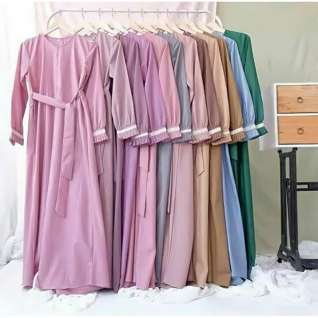 Gamis Katun Polos Toyobo Fodu Premium