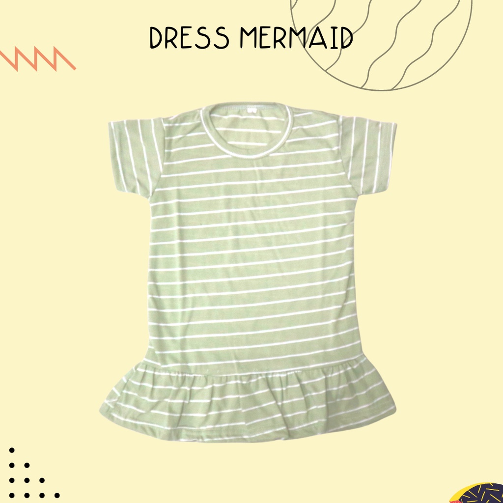 BabynKids - Dress Motif Anak / Dress Ruffle Anak Perempuan / Ruffle Dress Anak Perempuan / Dress Anak Perempuan / Daster Anak Perempuan /  Dress Babydoll Anak Perempuan / Dress Mermaid Anak Cewek