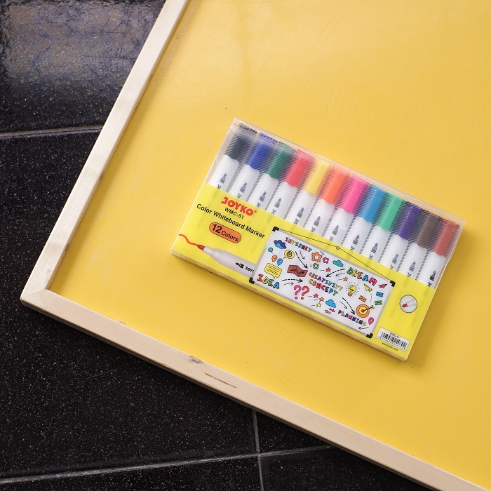 

Spidol Papan Tulis - Color Whiteboard Marker Joyko WMC-51 | 12 warna