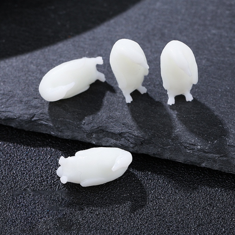 Siy 3pcs / Set Miniatur Pinguin 3d Bahan Plastik Resin Untuk Dekorasi / Modeling / Filler Perhiasan