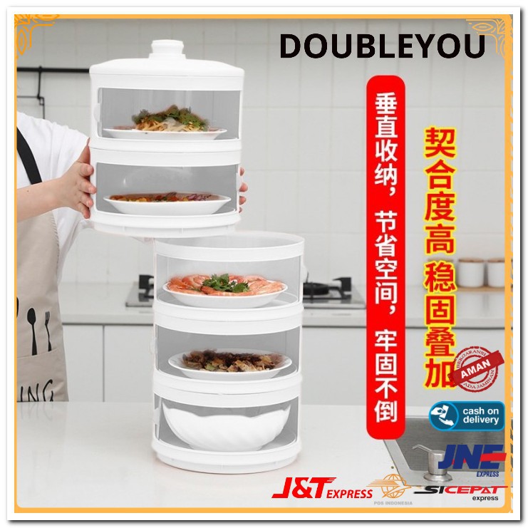 Food Storage Modern Tudung Saji 5 Susun Tempat Penyimpanan Makanan 5 Susun Rantang 5 susun D901