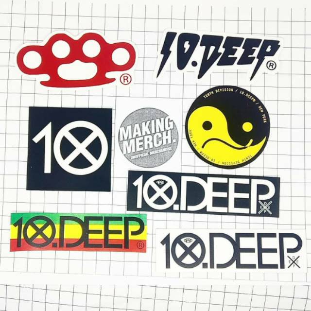 Stiker 10 Deep /Ten Deep