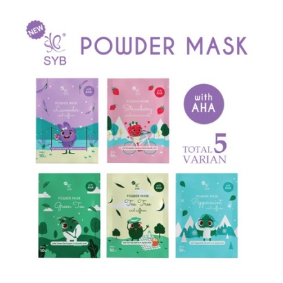 ✨SHASYA✨ SYB Powder Mask 10g Sachet Powder Mask Masker Wajah Bubuk Original (✔BPOM)