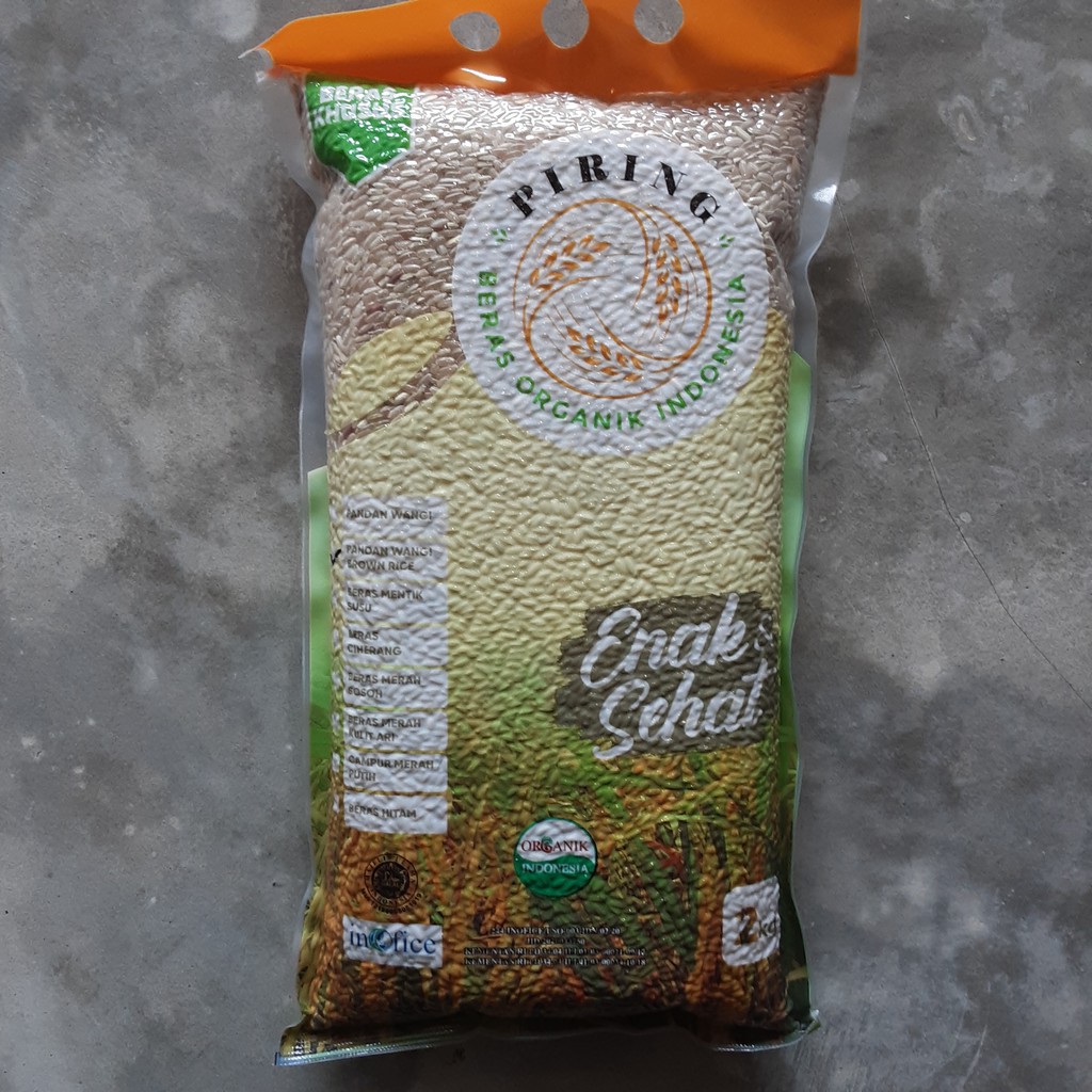 

Beras Organik 2kg Beras Cap Piring