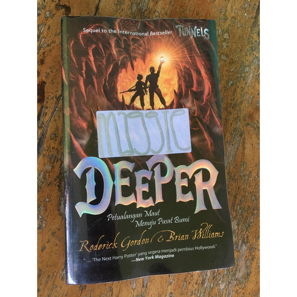 Deeper Tunnels Roderick Gordon Brian Williams Terjemahan Indonesia [Preloved Novel/Novel Bekas]