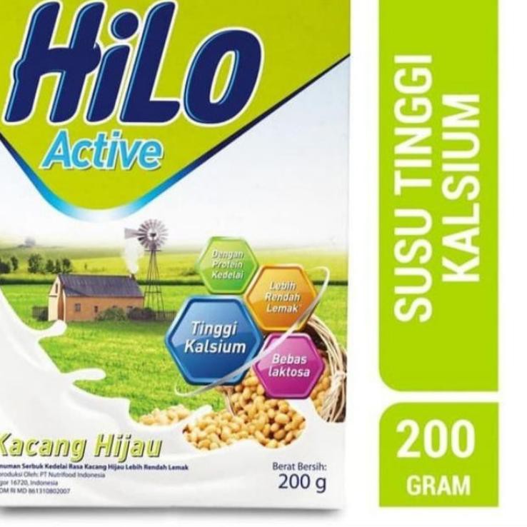 

[ READY ] Hilo Active Kacang Hijau 200 gr