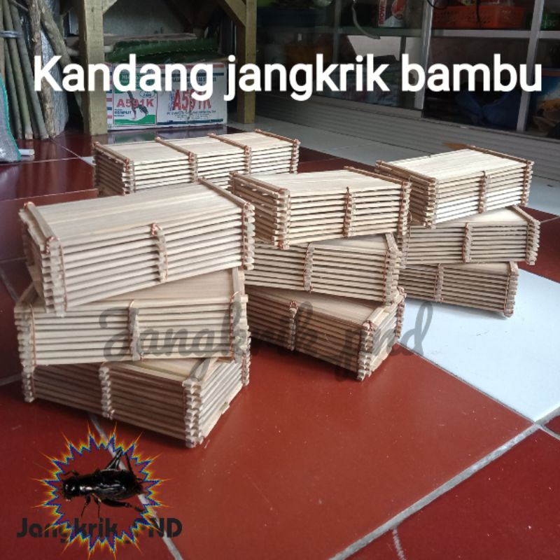 kandang jangkrik 2 slot - kandang jangkrik bambu / kandang jangkrik aduan / kandang jangkrik balap