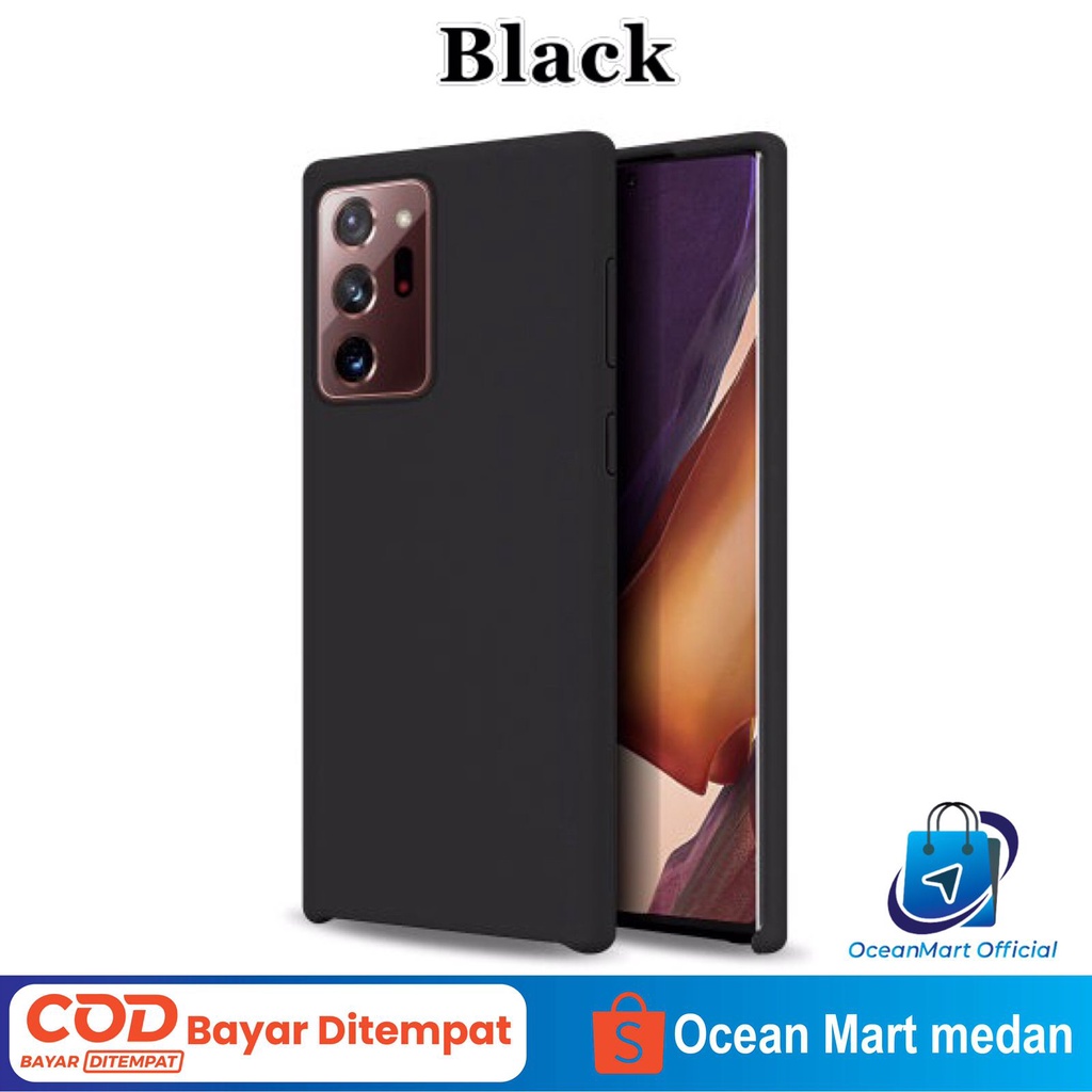 Case Silicone Back Cover Premium Samsung Note 10 20 Ultra Softcase Matte HP Aksesoris Handphone HP OCEANMART OCEAN MART Murah   Grosir