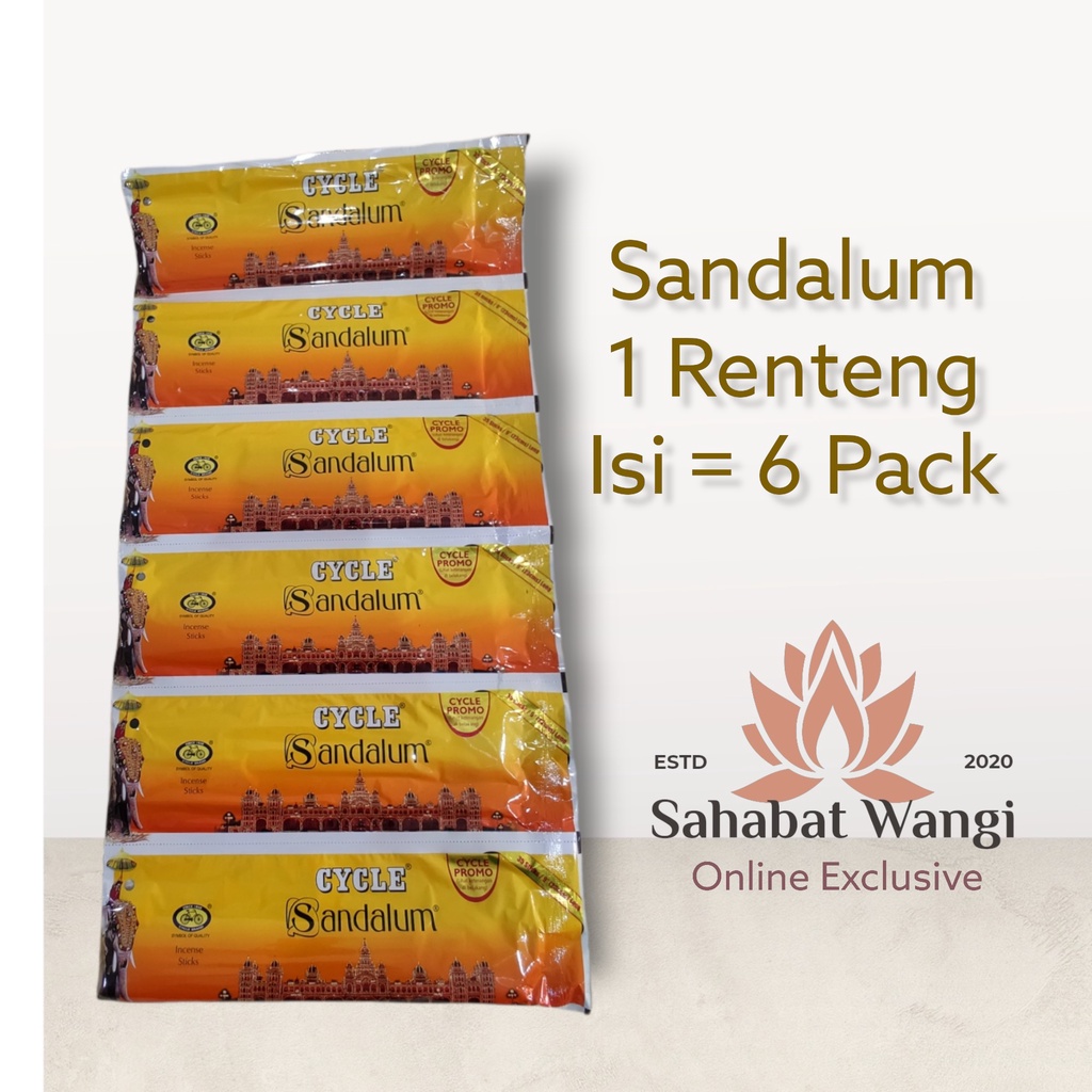 Hio Dupa India Cycle Sandalum 1 Renteng ( 6 Pack)