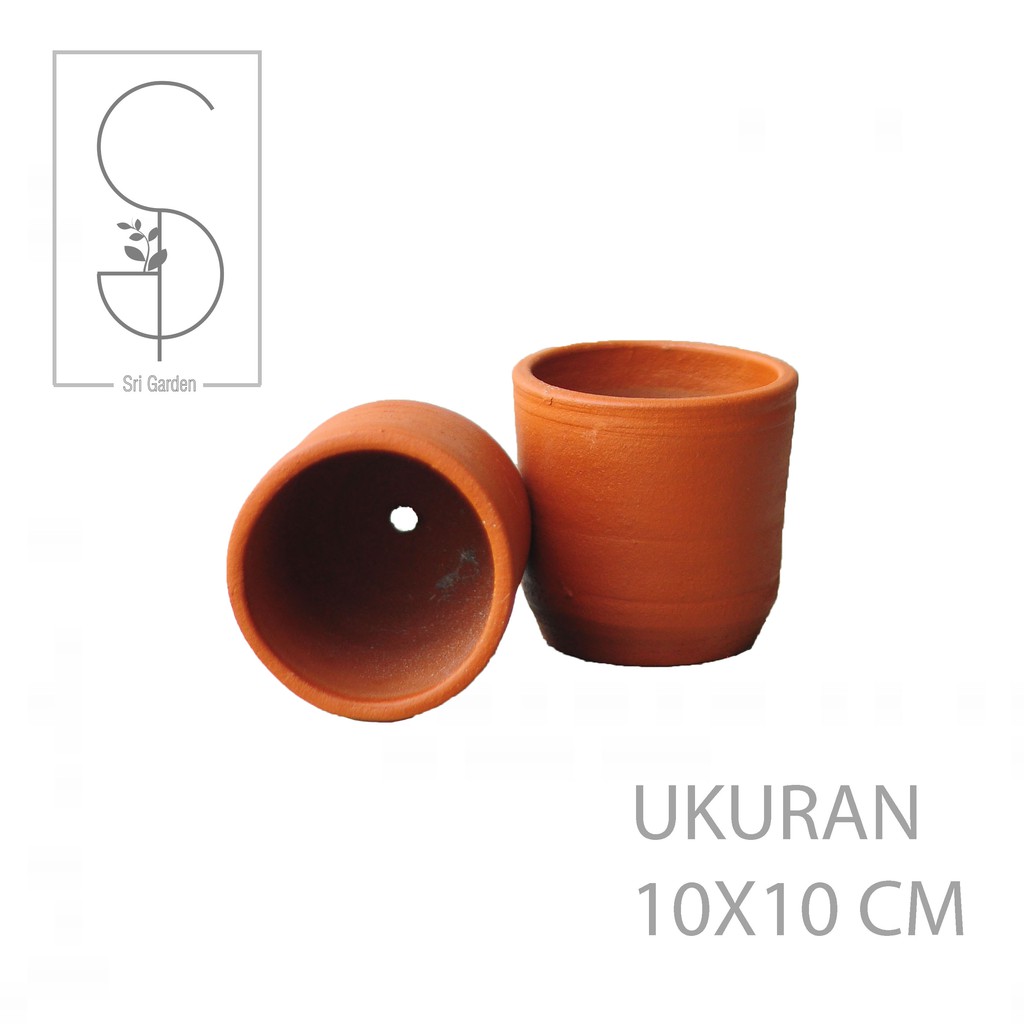 POT NYAI Silinder kecil - Pot terracota / pot gerabah / pot kaktus /pot bunga