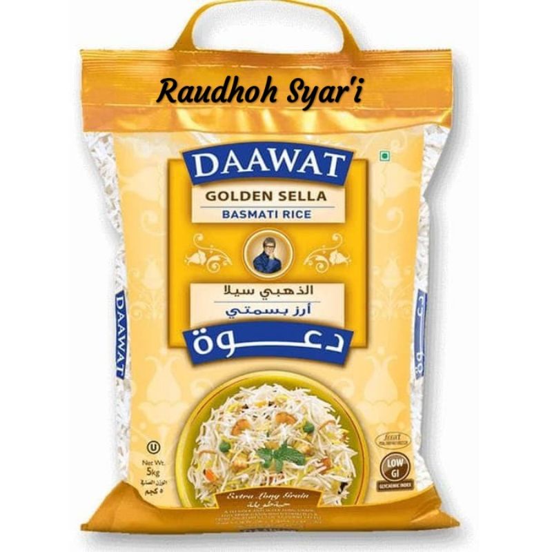 

DAAWAT GOLDEN SELLA BASMATI RICE 1KG /BASMATI DAAWAT