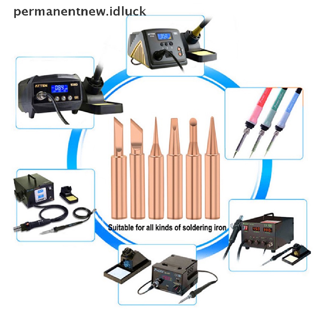 Kepala Solder Elektrik Bahan Tembaga Ukuran 900M