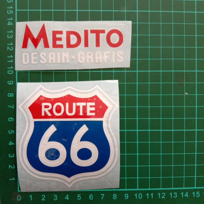 Sticker Cutting Route 66