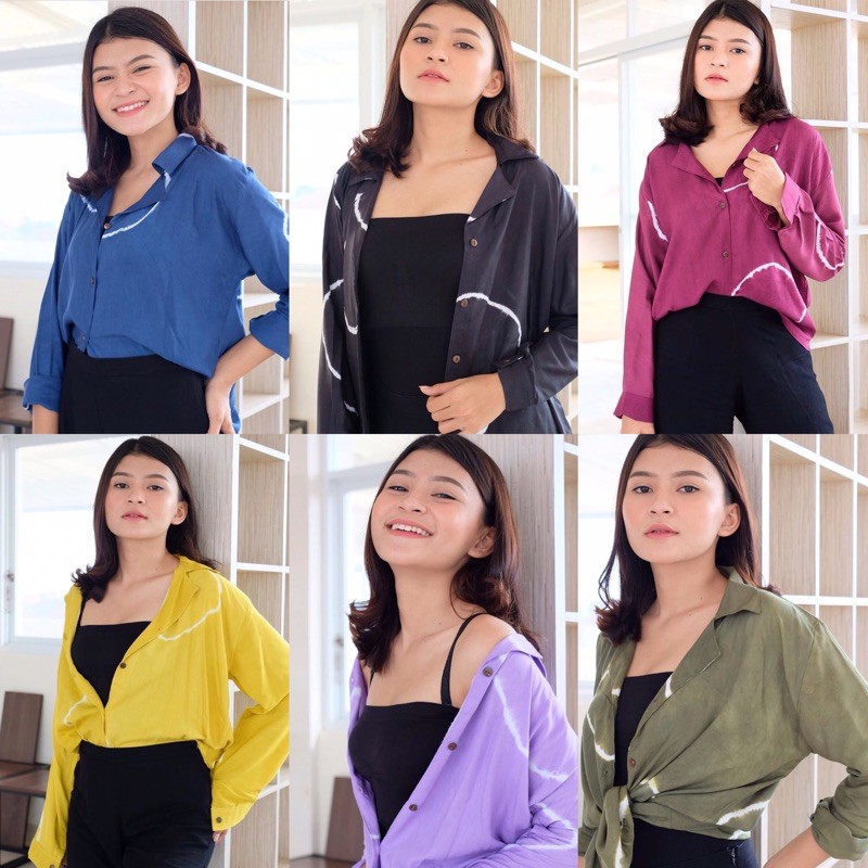 KEMEJA MOTIF SHIBORI