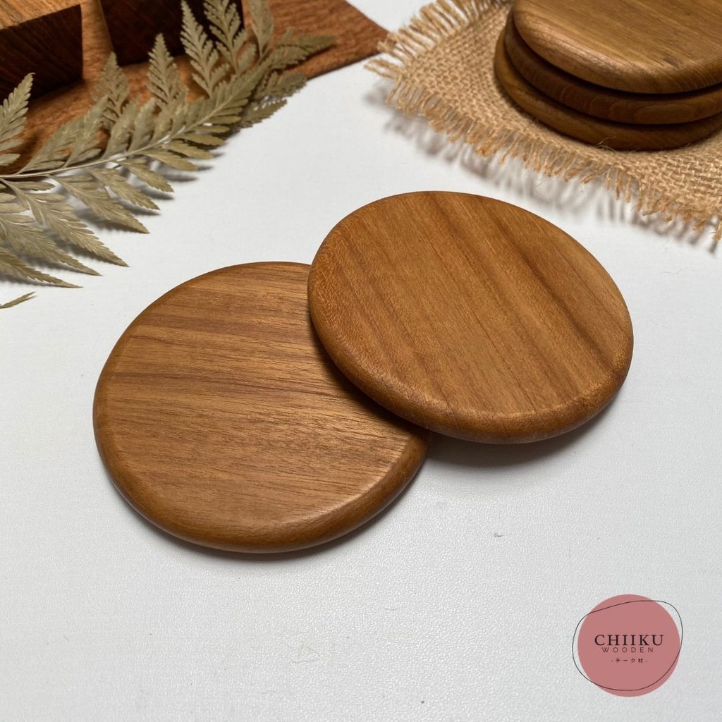 Model Alas Gelas Dari Kayu Tatakan Gelas Bulat Alas Gelas Bahan Kayu Pinus Coaster Set 9657