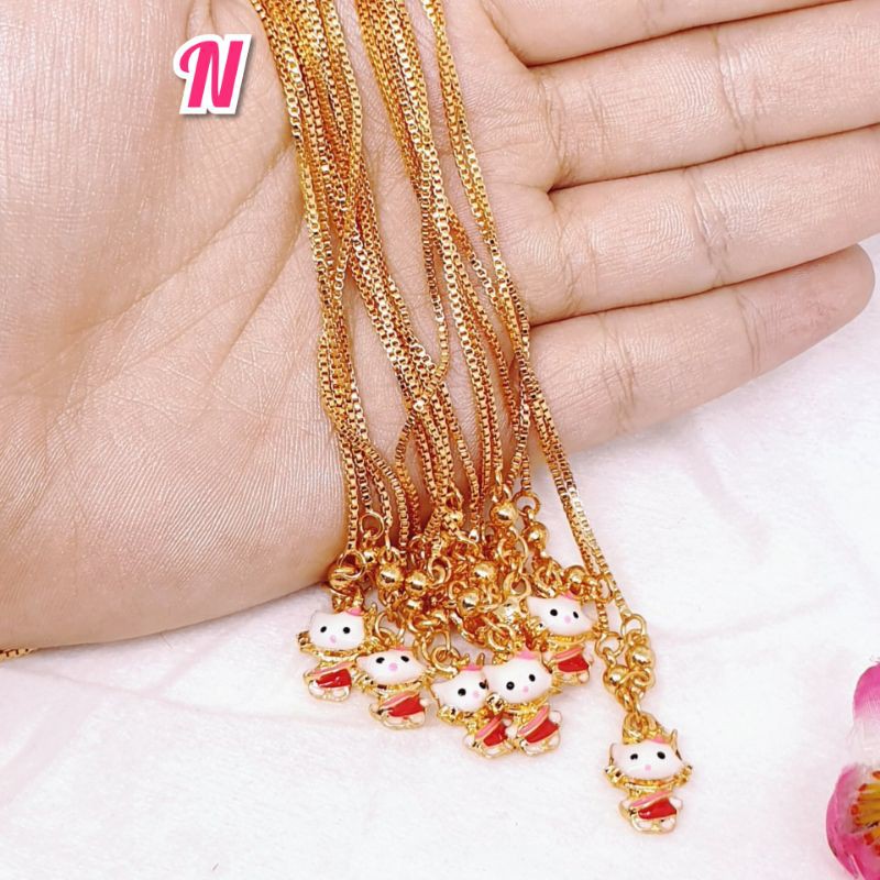 Kalung hello Kitty koye anak uk36cm lapismas ☆K-8☆