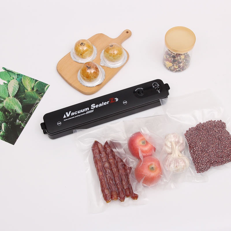 Mesin Vacuum Sealer Makanan Food Seal Grade Mini Makanan Basah Kering  Frozen with 10pcs Free Bag