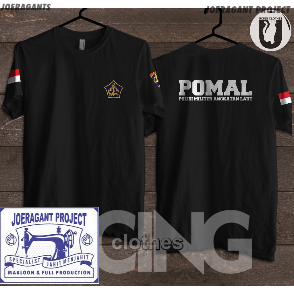 Kaos Baju POMAL Polisi Militer Angkatan Laut Kaos Distro - joeragants