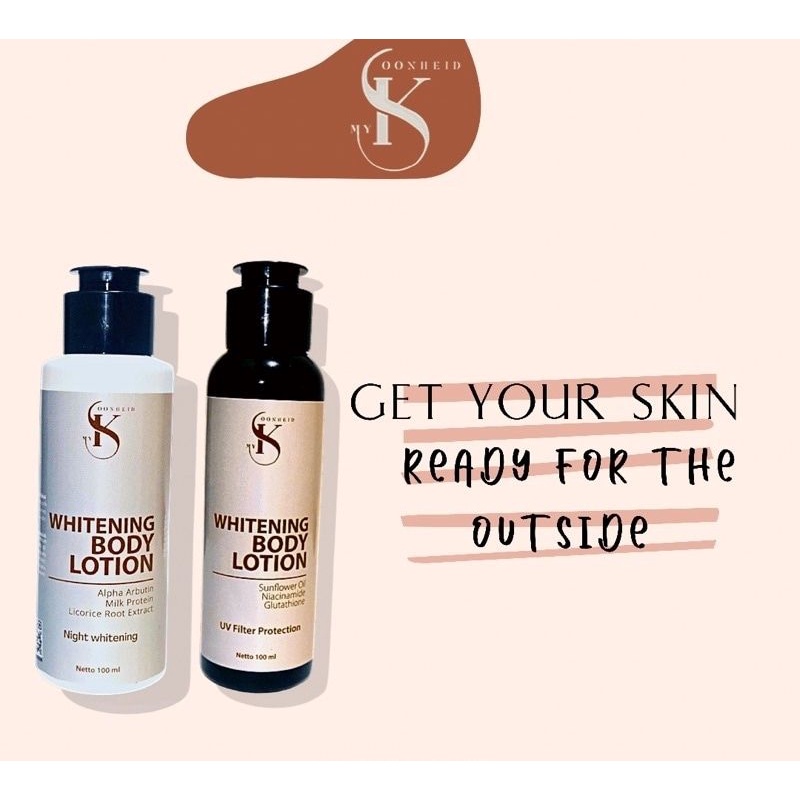 PAKET BODY EXTRA WHITENING NIGHT & WHITENING DAY BY MY SKOONHEID