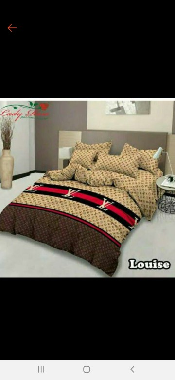 ~bedcover Bedcover Vito Disperse Plat King 180x200 Lv  Coklat Minimalis .,!