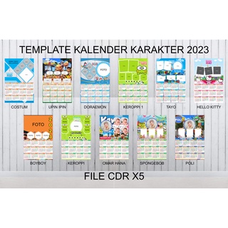 Jual Template Kalender 2023 Cdr Shopee Indonesia