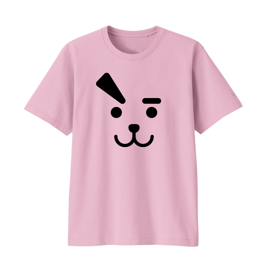 Baju Kaos kartun K-POP Face Series Untuk Anak dan Remaja Bahan Katun Combed 30s Lembut dan Nyaman Dipakai