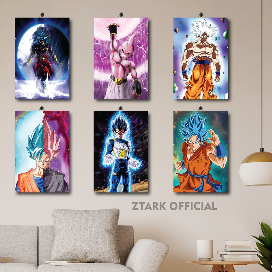 21-40 PAJANGAN KAMAR PRIA DRAGON BALL 20X30 YHSDW/VVEEQ/ DEKORASI RUANG CUSTOM ANIME SUPER DRAGON BA