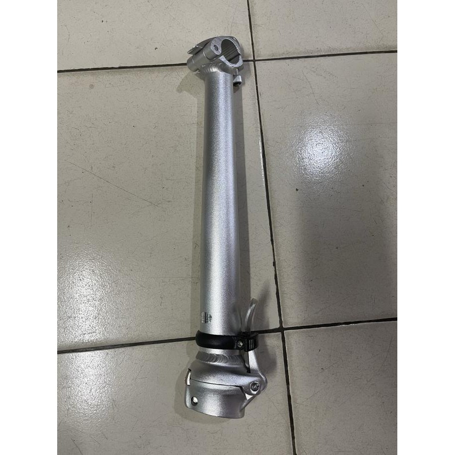 Handlepost Fnhon Original Sepeda Lipat Fixed Fix 35 38 Cm Qr Gust Troy - 35 Cm Silver Kunestlestore