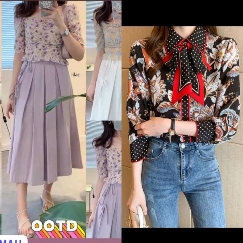 IMPORT SETELAN LILAC & BLOUSE BY REQ SIS TRIDA