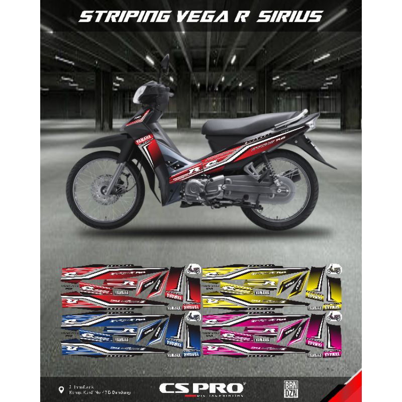 STRIPING/STIKER  MOTOR VEGA R NEW 2007 SIRIUS RC/GP