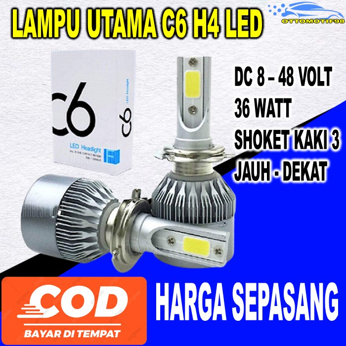 Lampu Lapu Headlamp Head Lamp Light Cree DRL Utama Depan H4 LED Variasi Fariasi Motor Mobil Avanza X