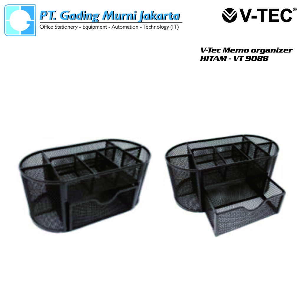 

V-TEC Memo Organizer Hitam Type VT-9088