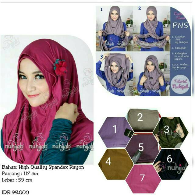 Pasmina instan Nuhijab PNS