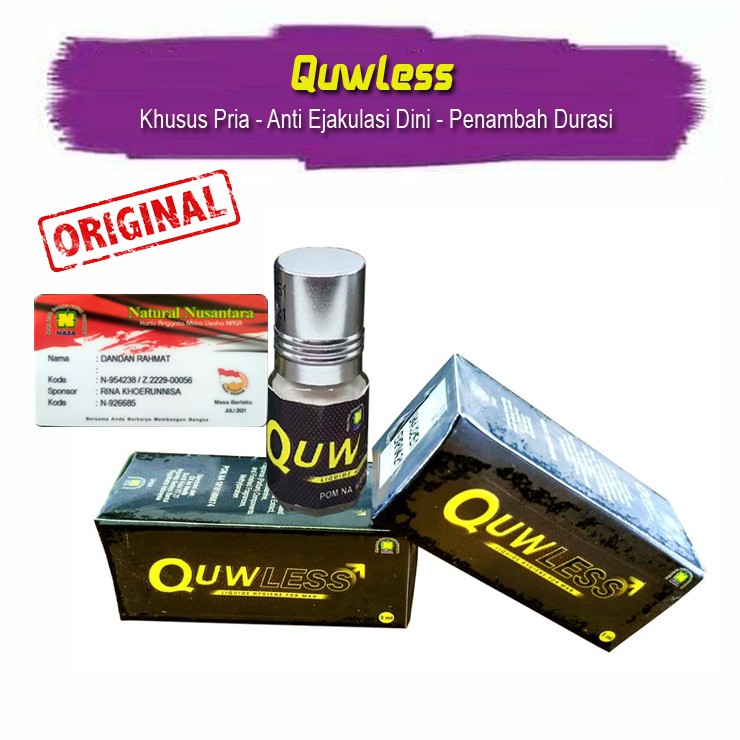 100% ORIGINAL - QUWLESS NASA - NATURAL HERBAL ALAMI - ASLI ORIGINAL NASA - OBAT OLES PRIA