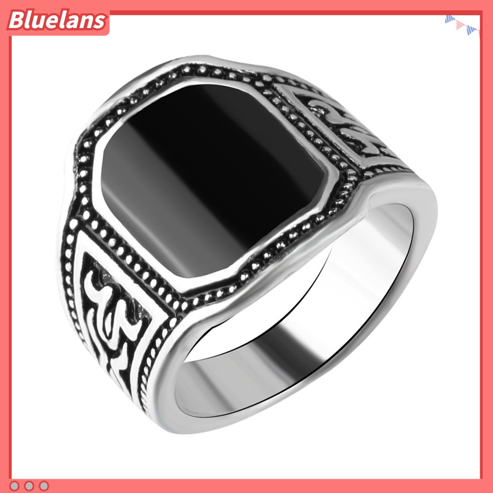 Cincin Bahan Zinc Alloy Gaya Vintage Punk Untuk Pria