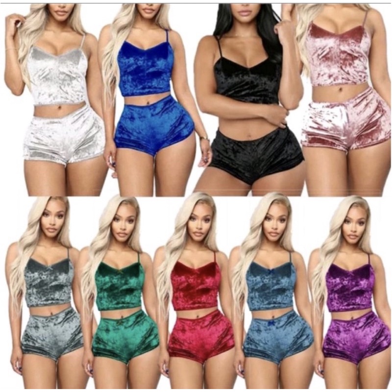 Lingerie crop top / sexy sleep wear / baju tidur sexy