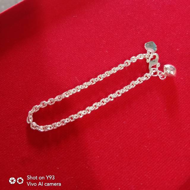 Gelang anak perak pengrajin tangan silver &amp; gold