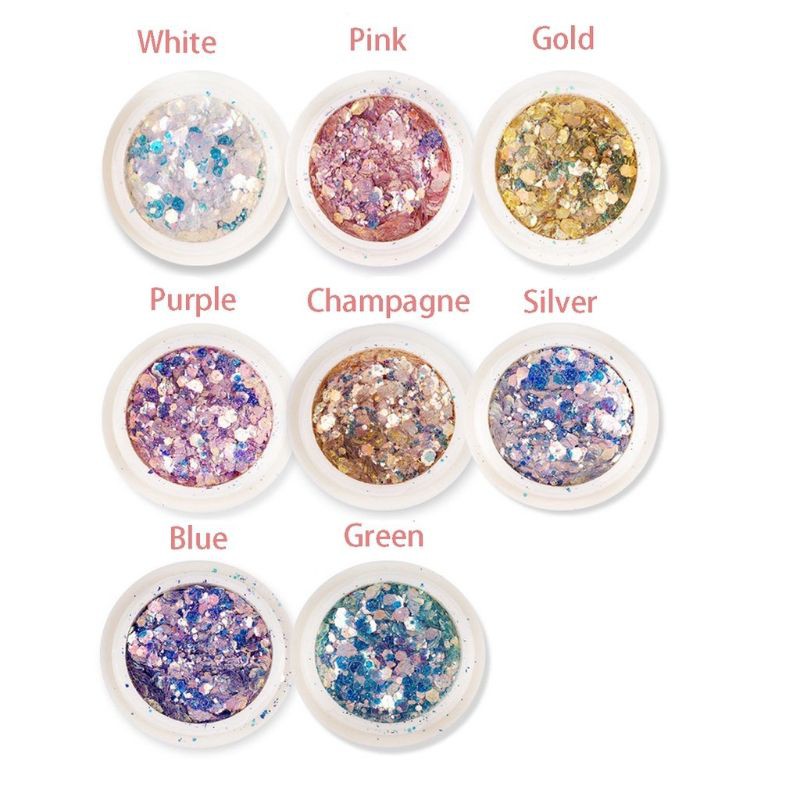 GLITTER SEQUIN WARNA WARNI UNTUK HIASAN KUKU / NAIL ART