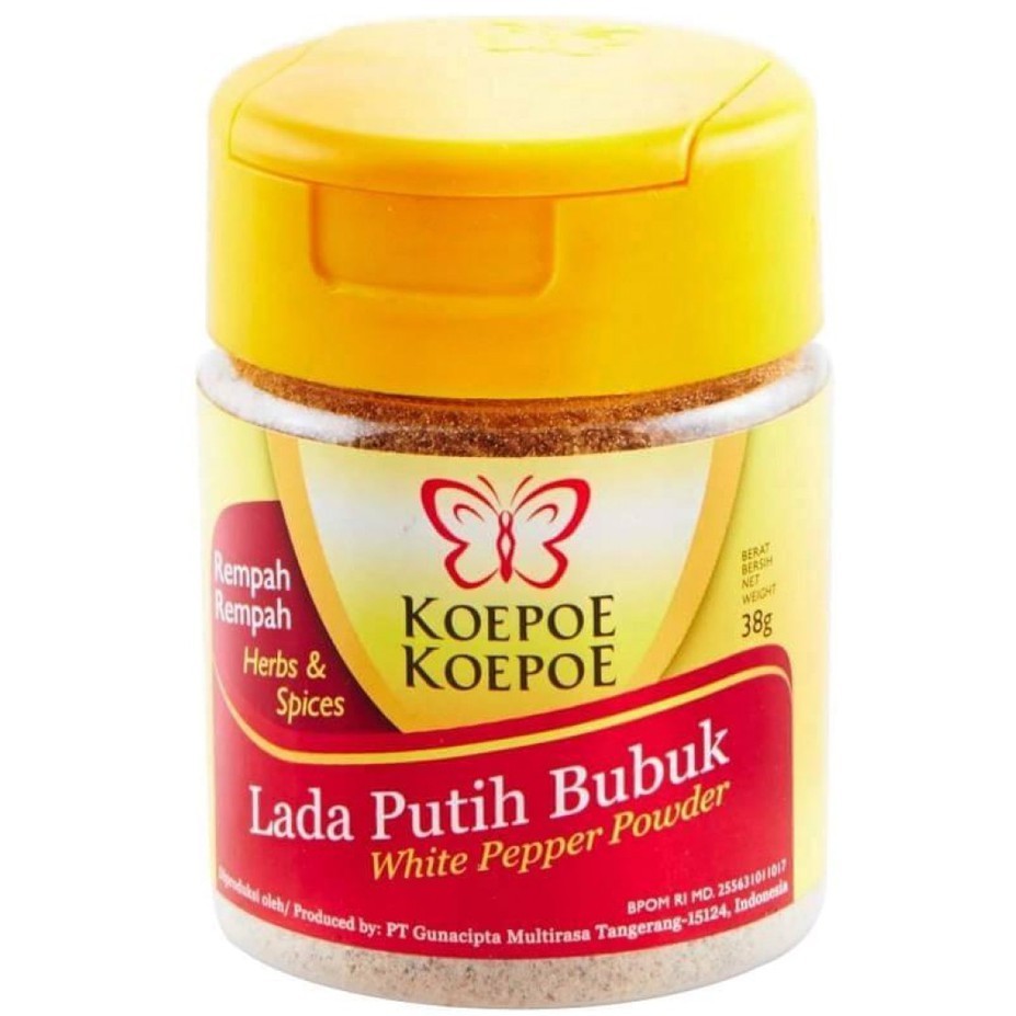 Lada Putih Bubuk Botol Kemasan 38 Gram