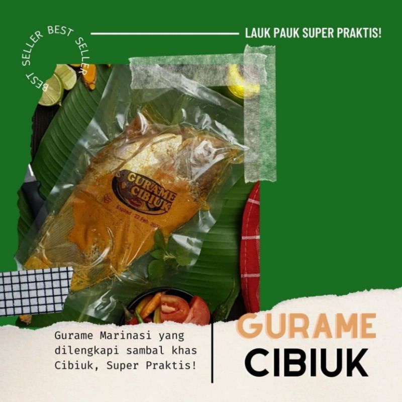 Gurame Marinasi Bumbu Kuning Cibiuk Frozen Free Sambal Khas Cibiuk