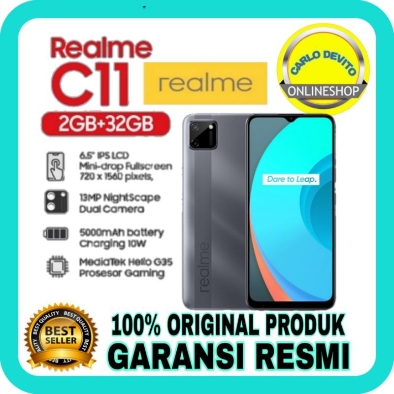 HP REALME C11 RAM 2 MEMORI 32 GERANSI RESMI 1TAHUN
