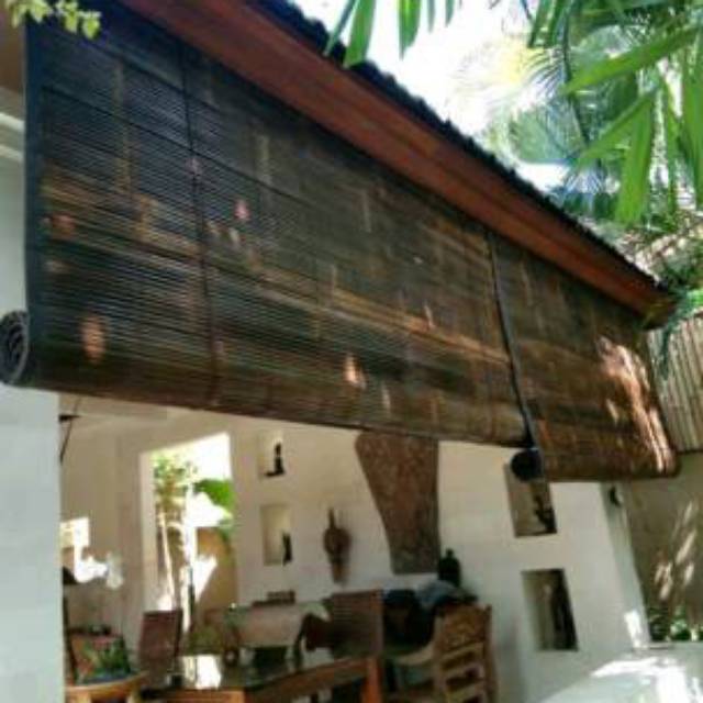 Tirai krey bambu wulung