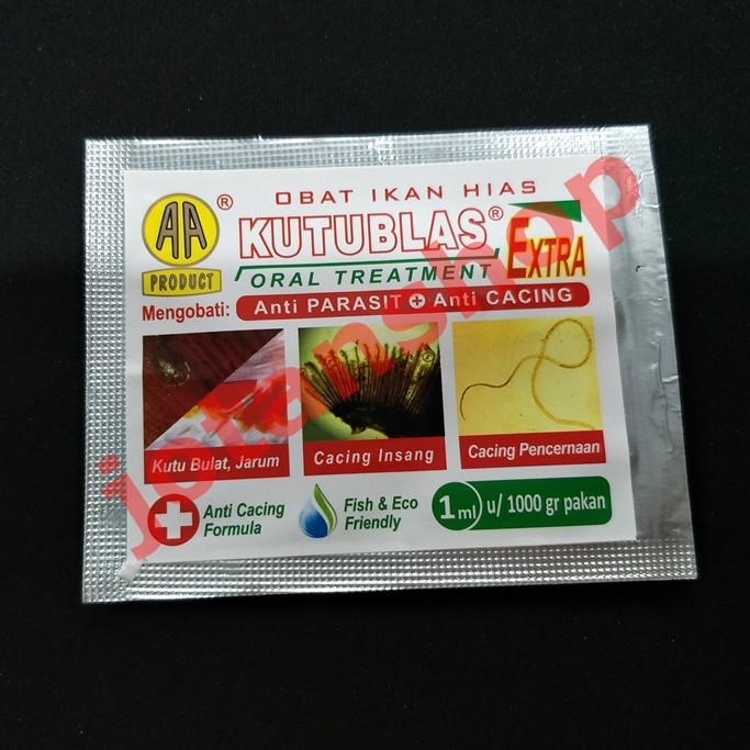 KUTUBLAS KUTU BLAS EXTRA OBAT IKAN HIAS ANTI PARASIT CACING KUTU IKAN