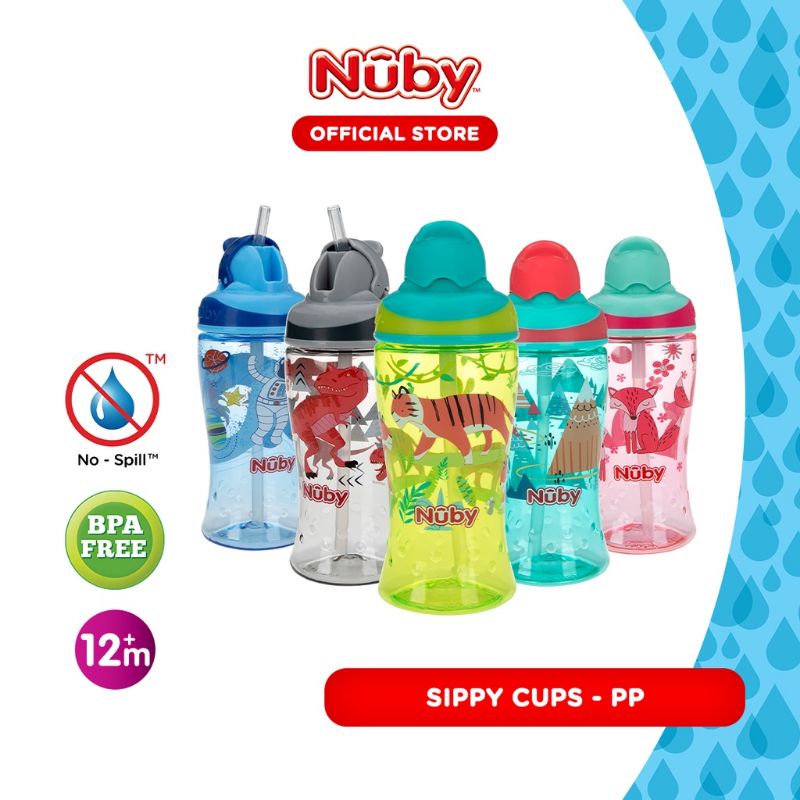 Nuby 360ml Sport Bottle New Print-Botol Minum Anak